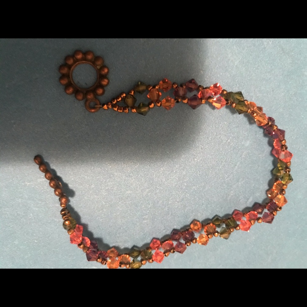 Crystal bead bracelet